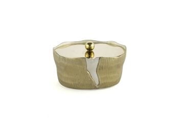 Gold Kapaklı Şekerlik 17x13x10cm