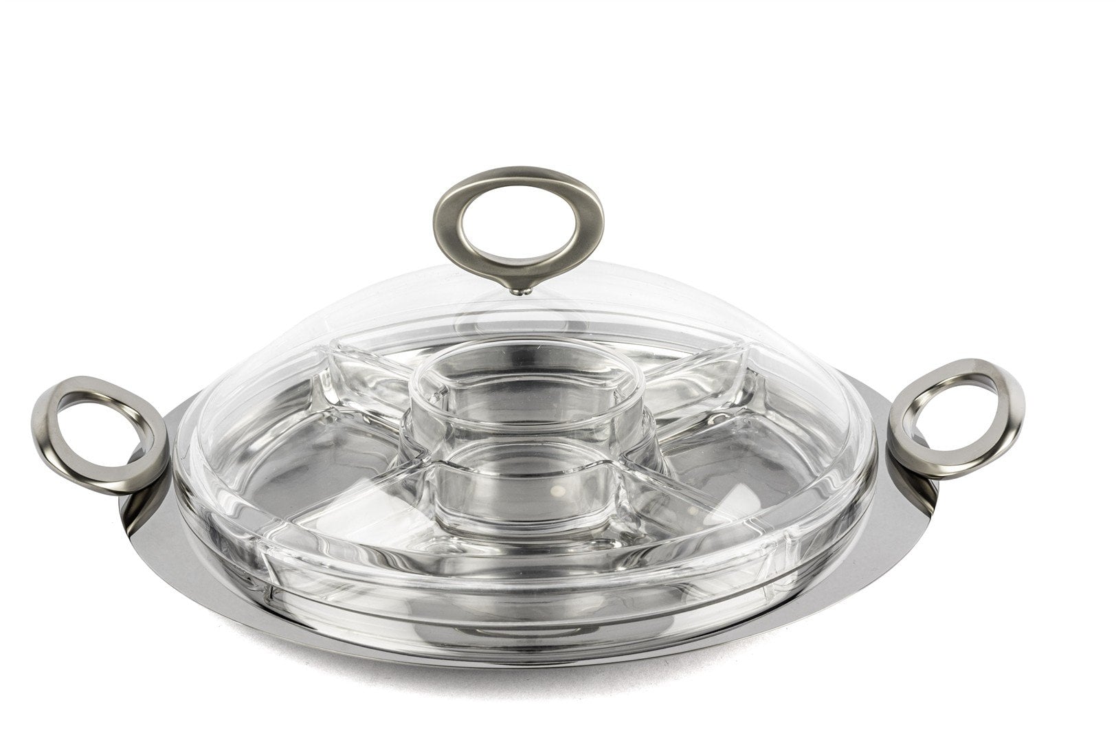 Rönesans Cam Bölmeli Kapaklı Kahvaltı set 37x32x14cm