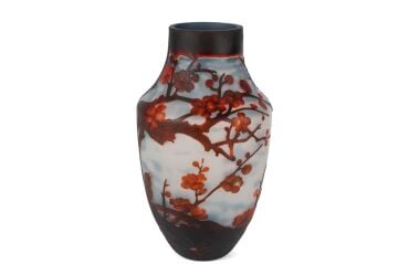 Kırmızı Sakura Mat Vazo 22x40cm