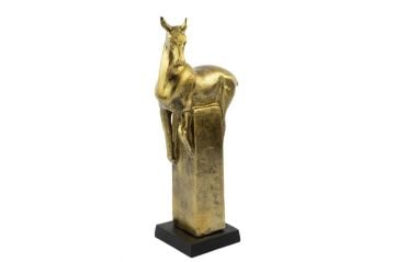 Mat Gold Metal At Obje 20x13x47cm