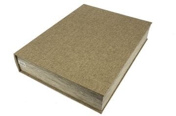 Brown Linen Kitap Kutu 53x40x11cm