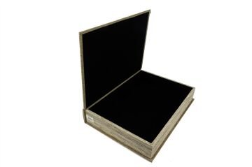 Brown Linen Kitap Kutu 46x34x8cm