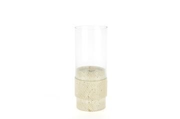 Krem Mermer Cam Mumluk 10x27cm