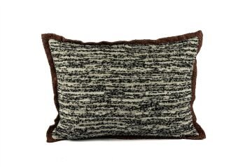Rhea Siyah Kiremit Fitilli Yastık Kırlent 35x50
