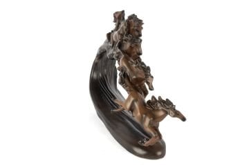 Acı Kahve Koşan Atlar Obje 57x33cm