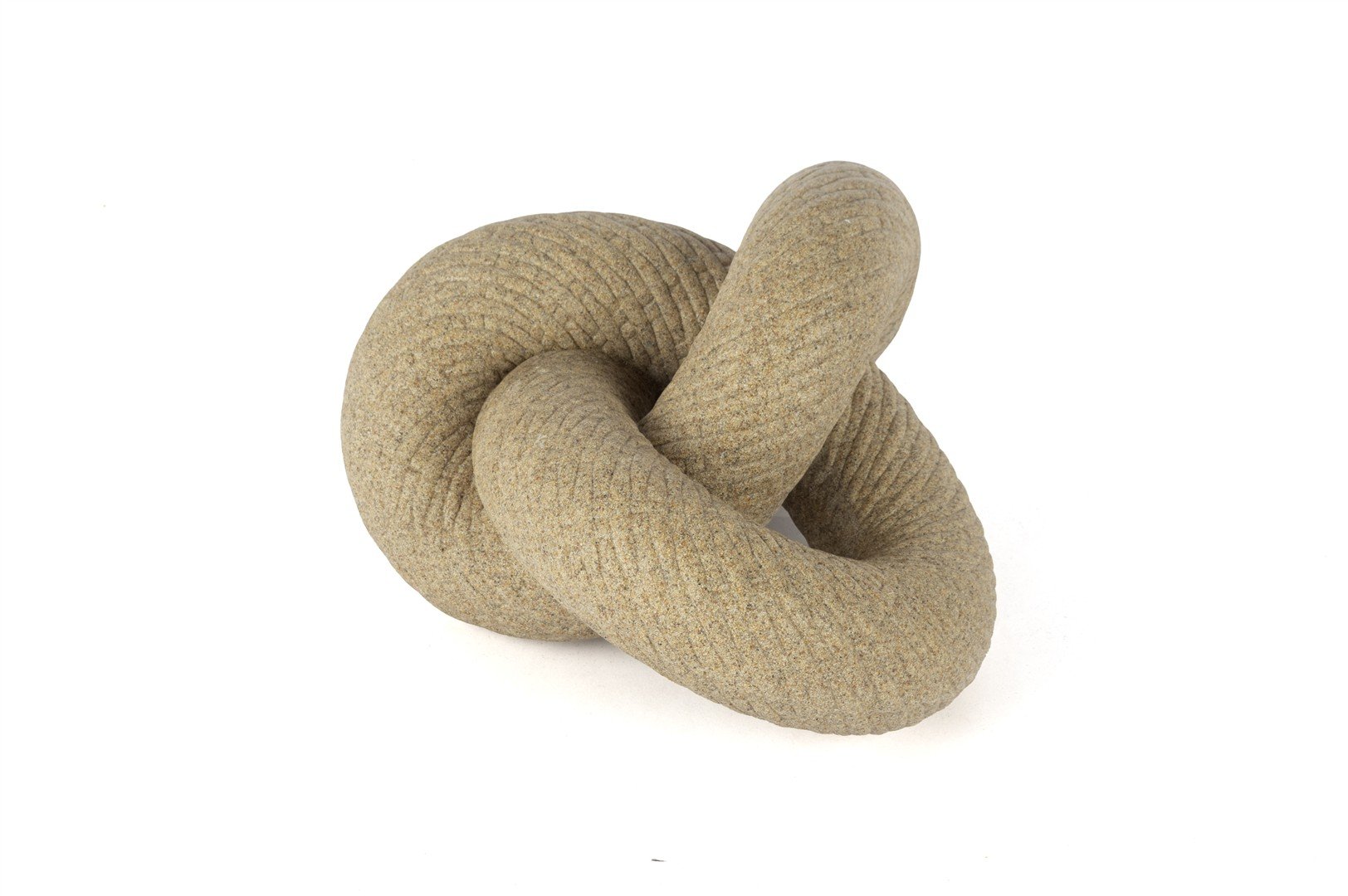 Krem Düğüm Obje 23x14cm