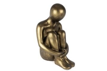 Bronz Oturan İnsan Figürü 40x55x73cm