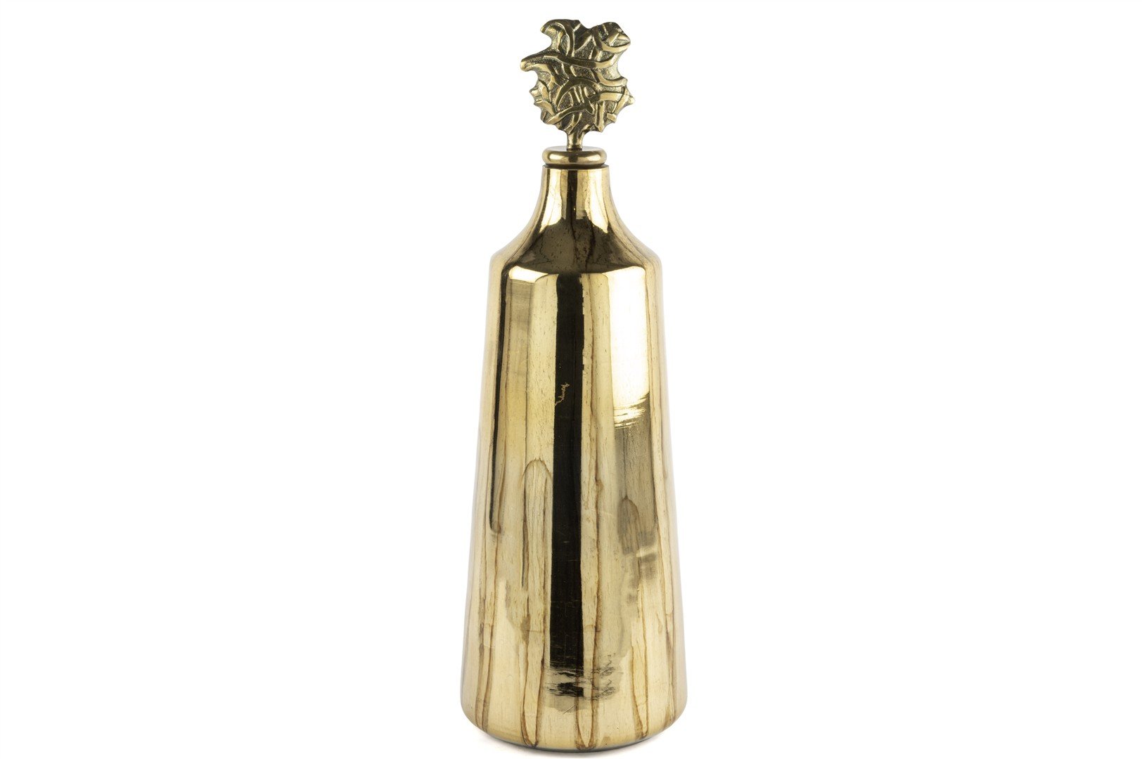 Antik Gold Metal Kapaklı Obje 18x52cm