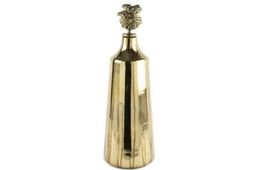 Antik Gold Metal Kapaklı Obje 18x52cm