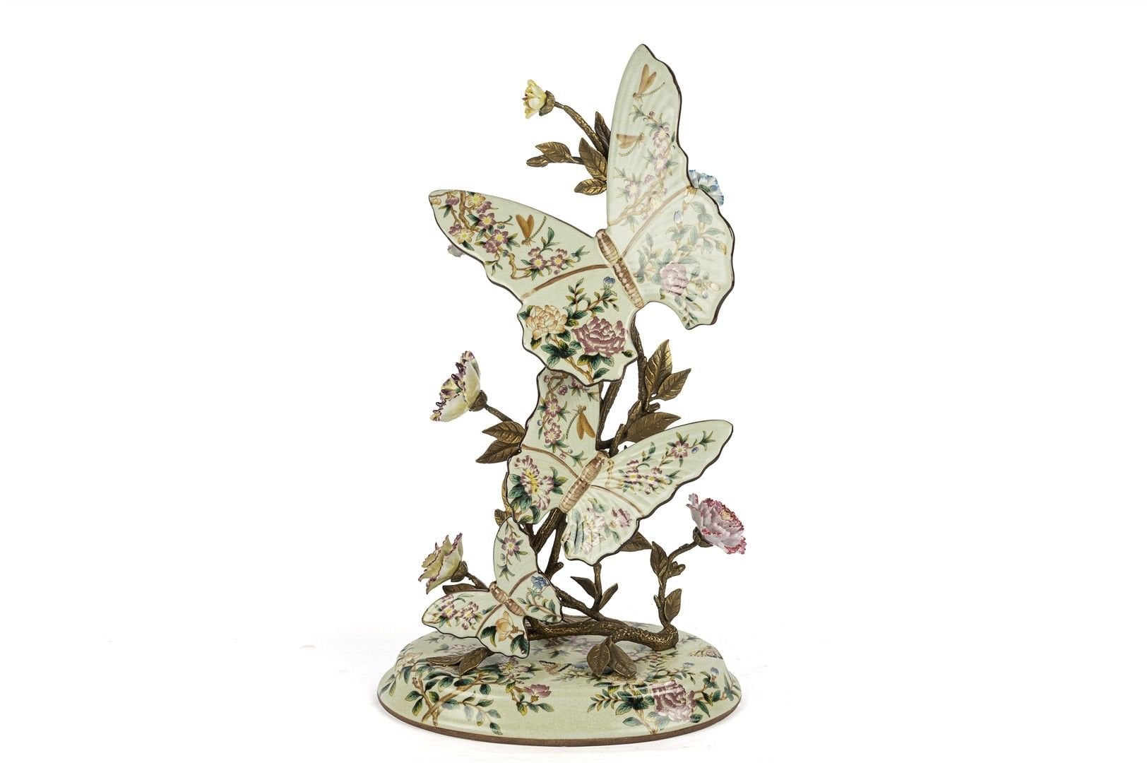 Yeşil Dekoratif Kelebek Standı 25x45cm