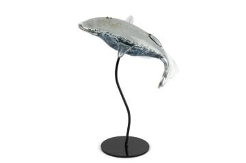 Gri Gold Cam Balina 24x14x32cm