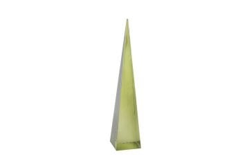 Yeşil Kristal Piramit Obje 7x36cm