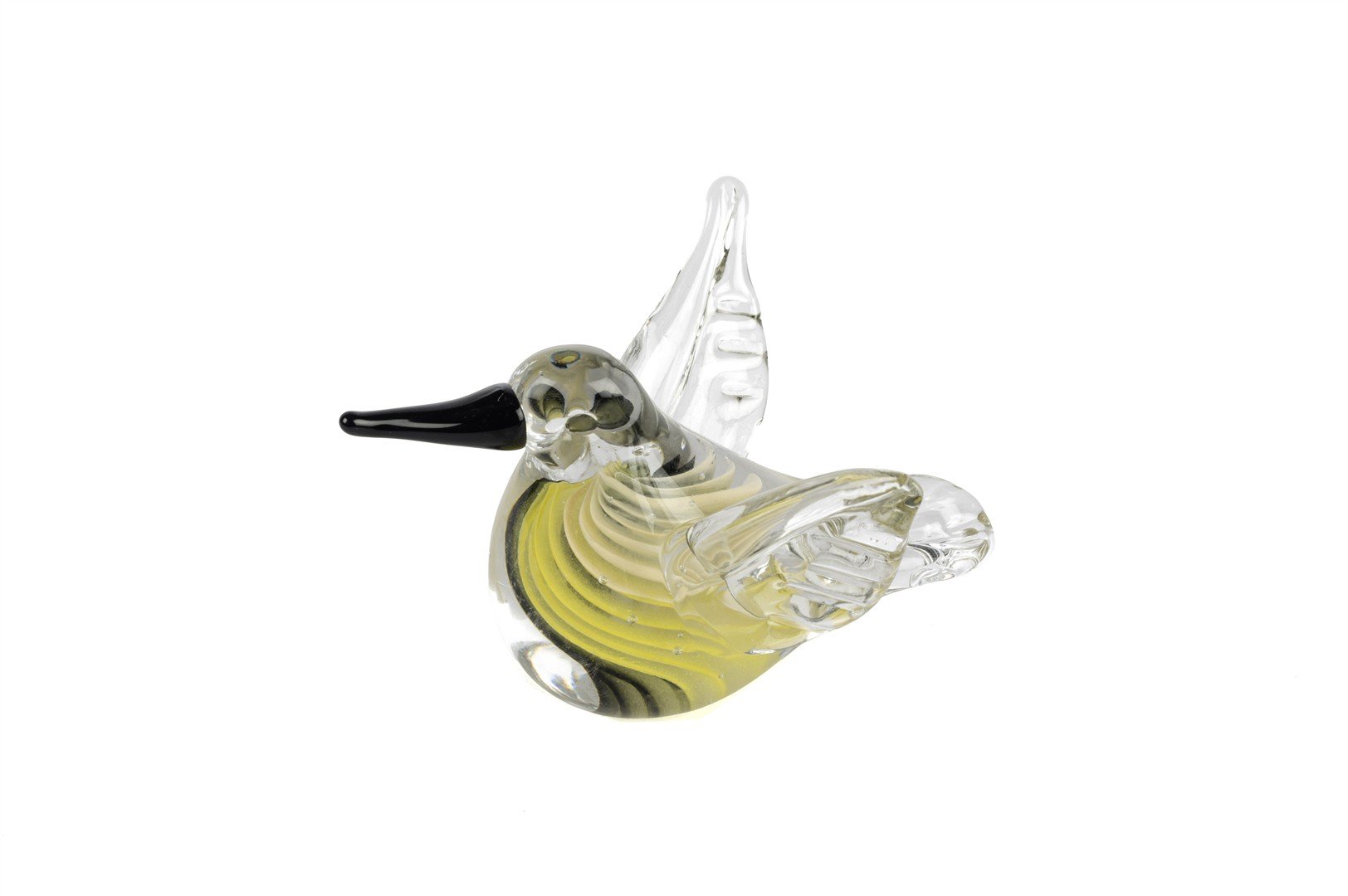 Sarı Yeşil Kuş Obje 13x8cm