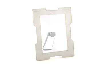 Şampanya Mat Çizgili Kristal Çerçeve 24x19cm