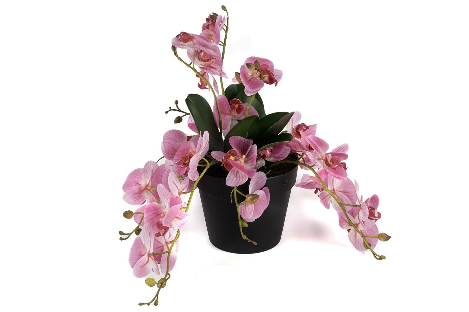 Pembe Sarkan Yapay Orkide 33cm