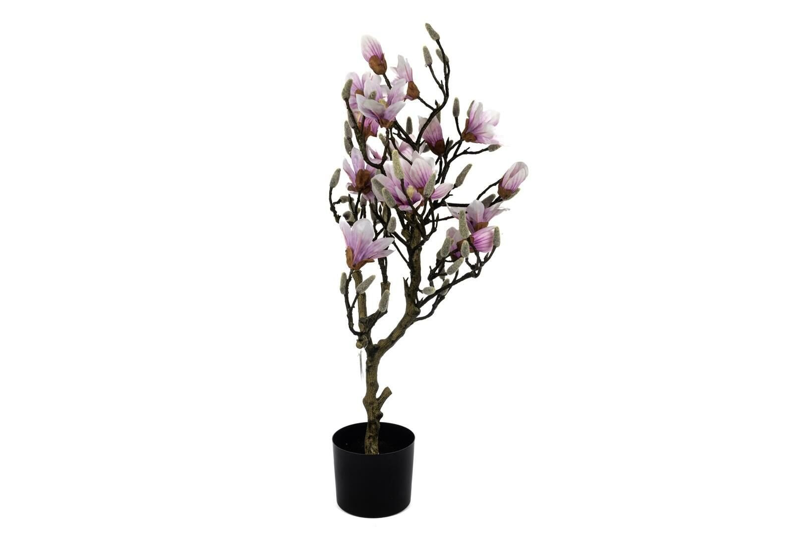 Krem Lila Yapay Manolya Ağacı 90cm