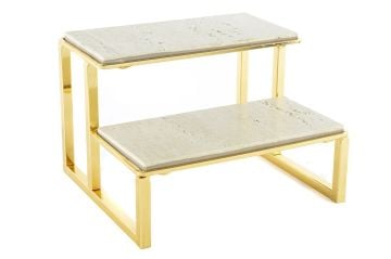 Gold 2 Katlı Granit Sunumluk 21x19x15cm
