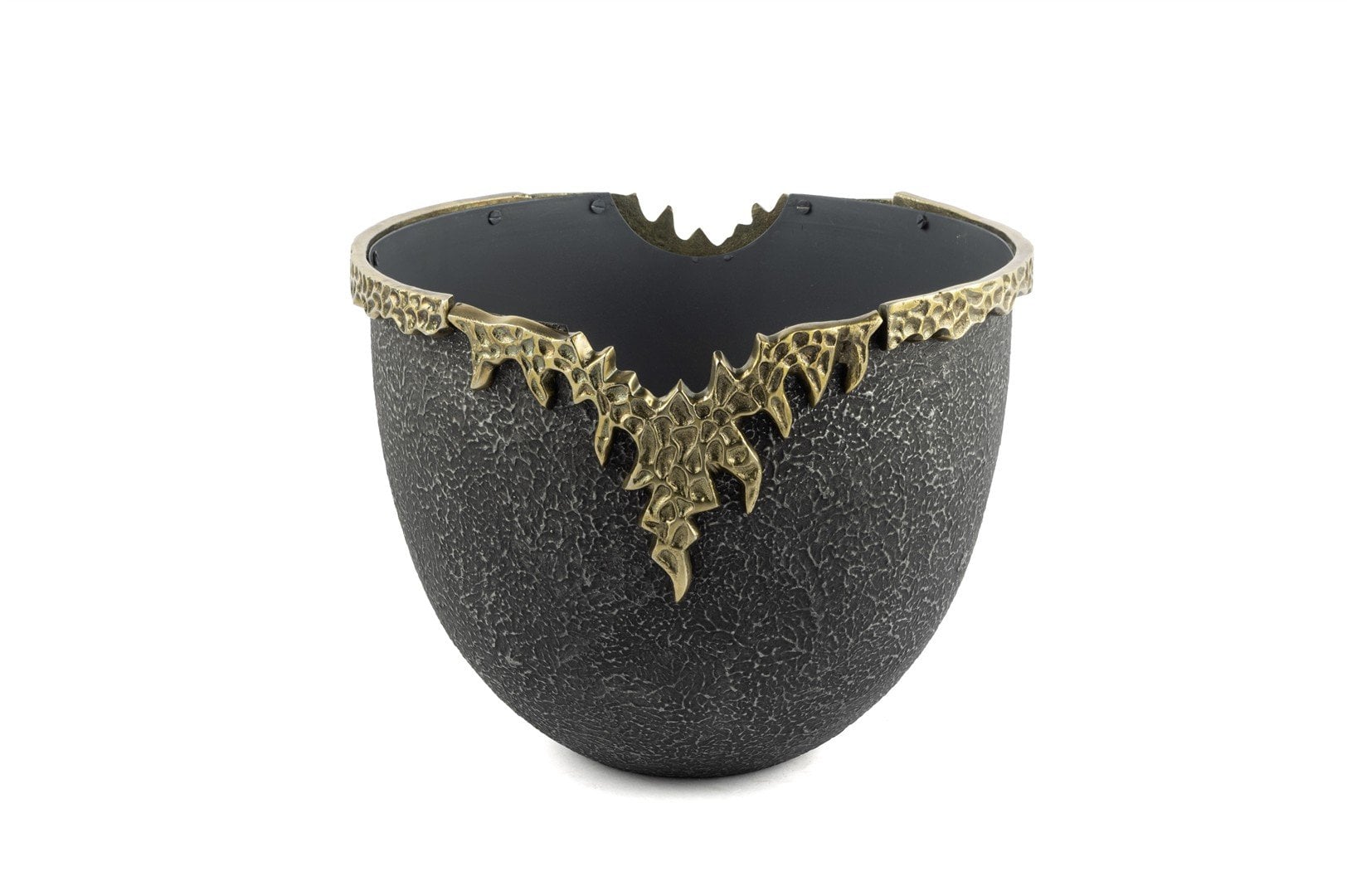 Antrasit Dokulu Piriç Antik Saksı 32x24cm