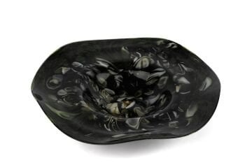 Yeşil Simli Dek Tabak 35x8cm