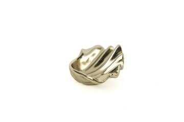 Antik Gold Parlak Kabuk Kase 19x8cm