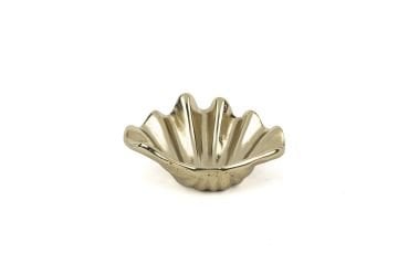 Antik Gold Parlak Kabuk Kase 19x8cm
