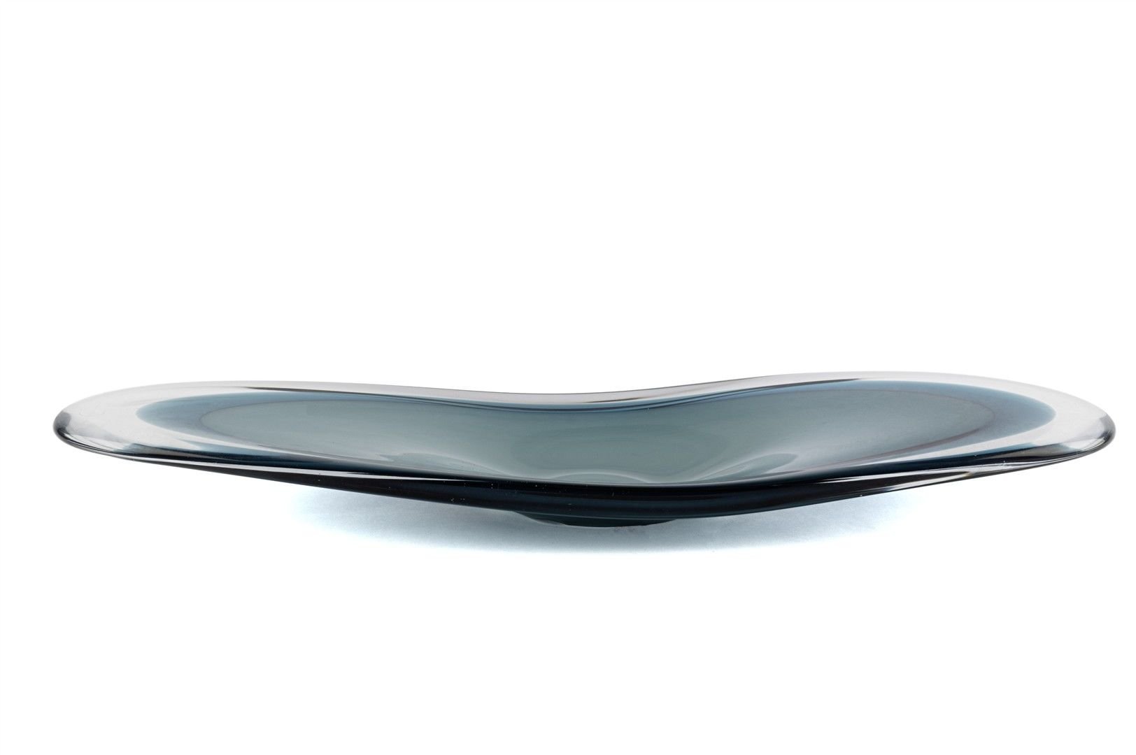 Lunera Turkuaz Cam Dekoratif Tabak 65x25cm