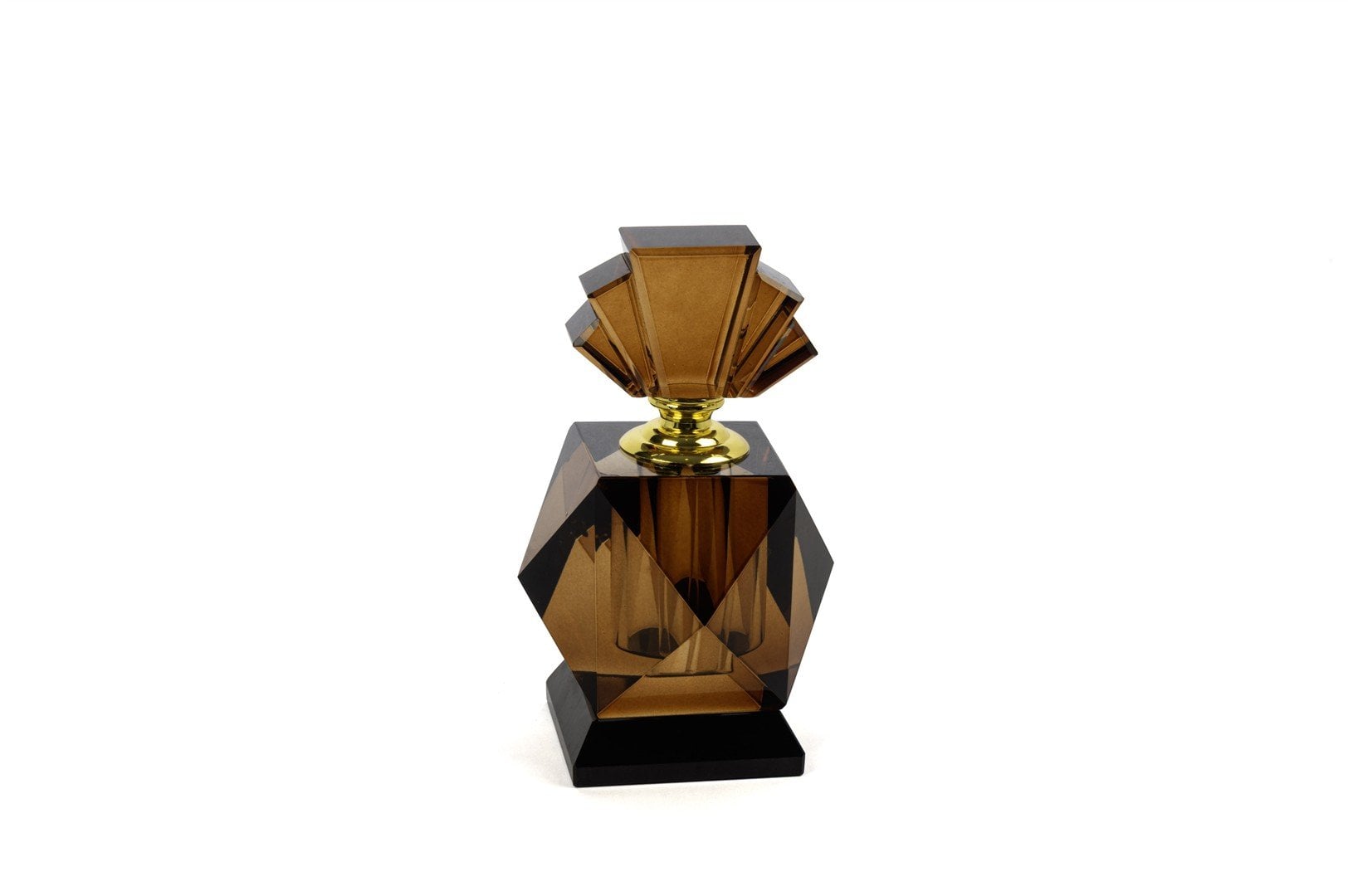 Kristal Amber Şişe 10x10x16cm