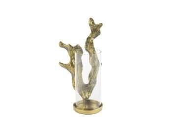 Antik Gold Mercan Cam Mumluk 20x35cm
