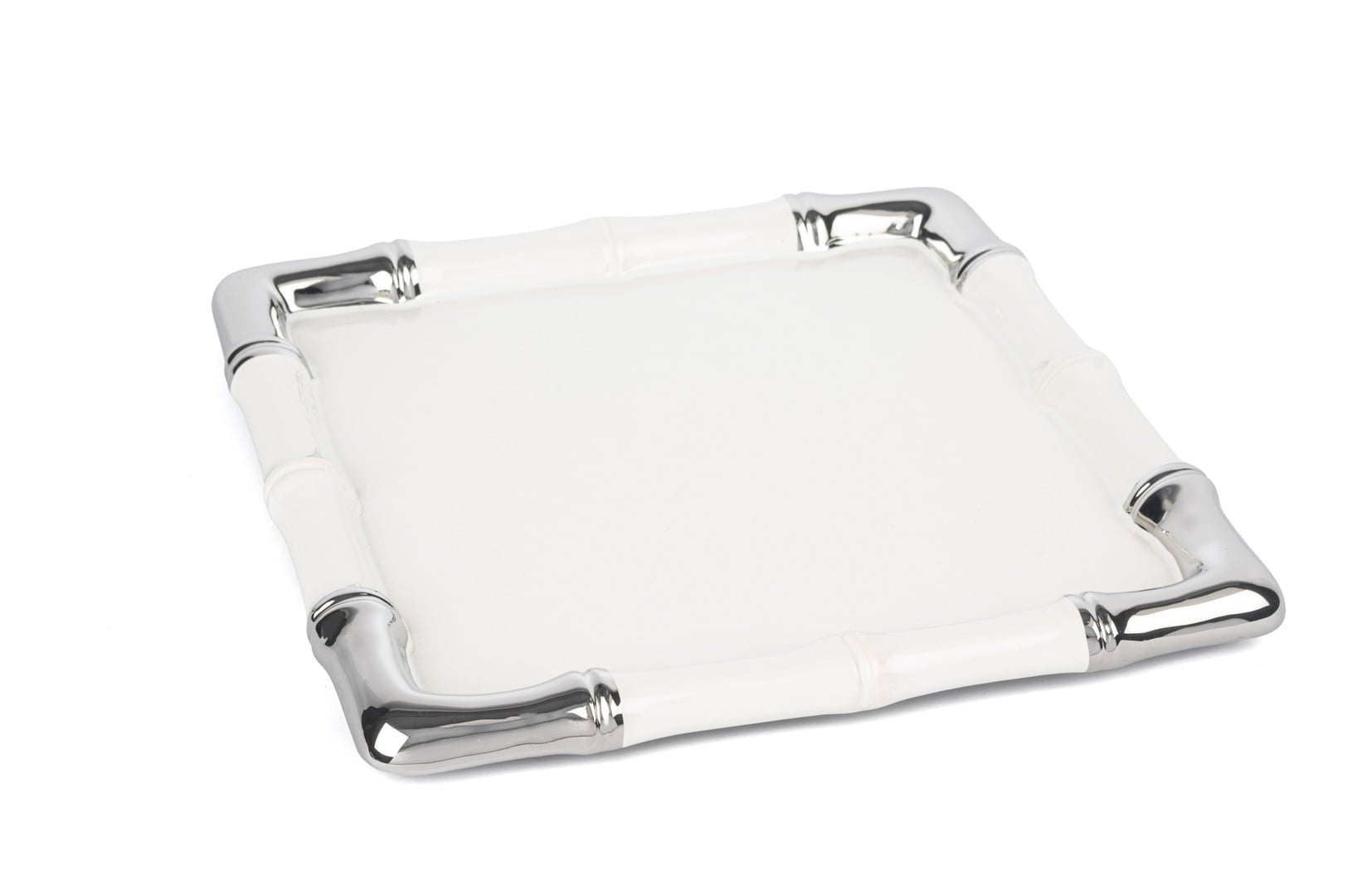 Beyaz Silver Kare Servis 30cm