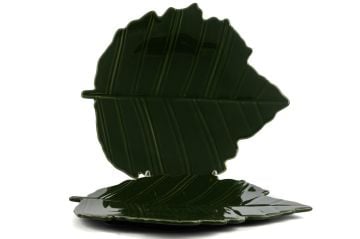 Leaf Yeşil 2li Tabak 28x25cm