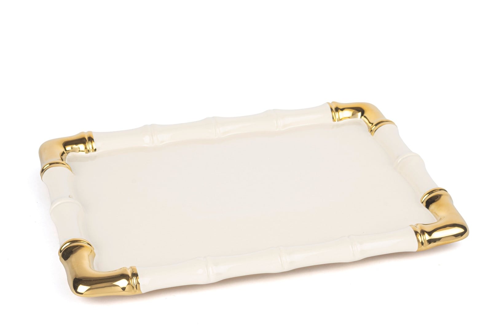 Krem Gold Dikdörtgen Servis 25x35cm