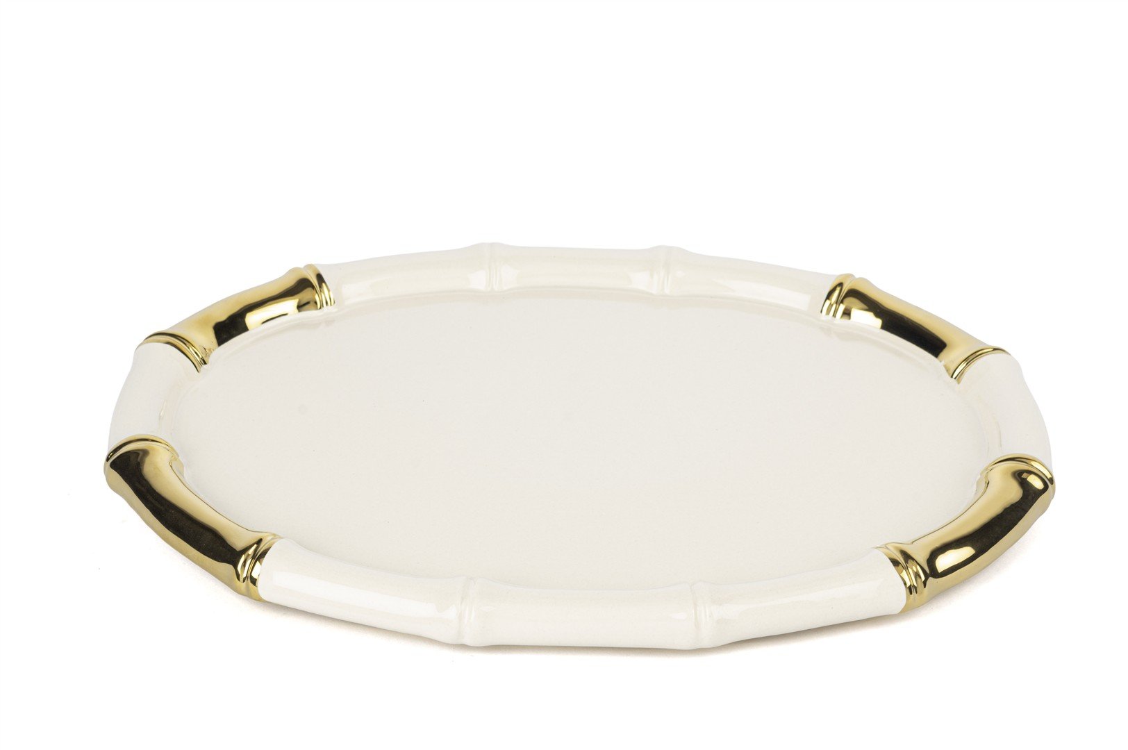 Krem Gold Oval Servis 37x27cm