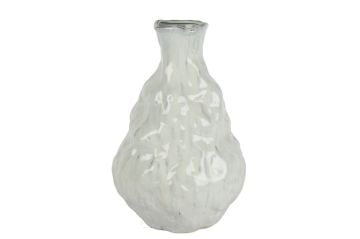 Beyaz Mavi Dalgalı Küp 29x45cm