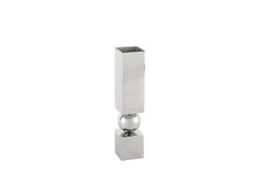 Metal Gövdeli Kübik Tabanlı Vazo 5x24cm