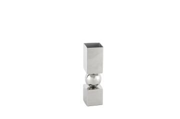 Metal Gövdeli Kübik Tabanlı Vazo 5x19cm