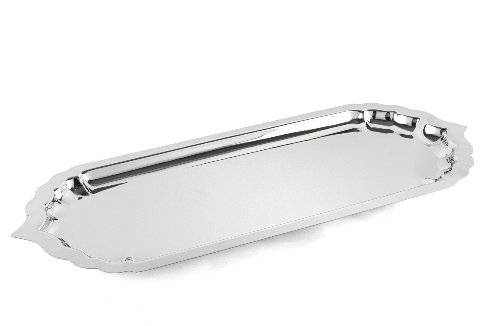 Platin Oymalı Servis Tepsisi 61x24cm