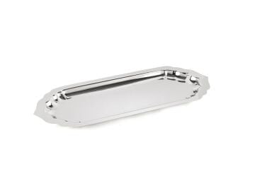 Platin Oymalı Servis Tepsisi 46x19cm