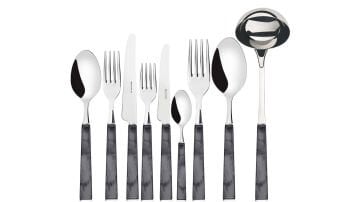 Geom Black 75 Parça Çatal Kaşık Bıçak Seti
