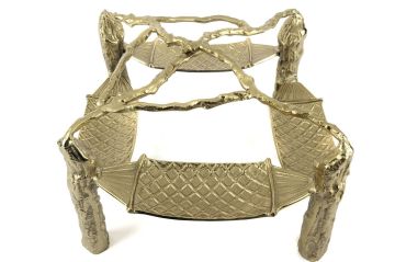 Gold 4lü Metal Hamak Dek Aks 43x25cm