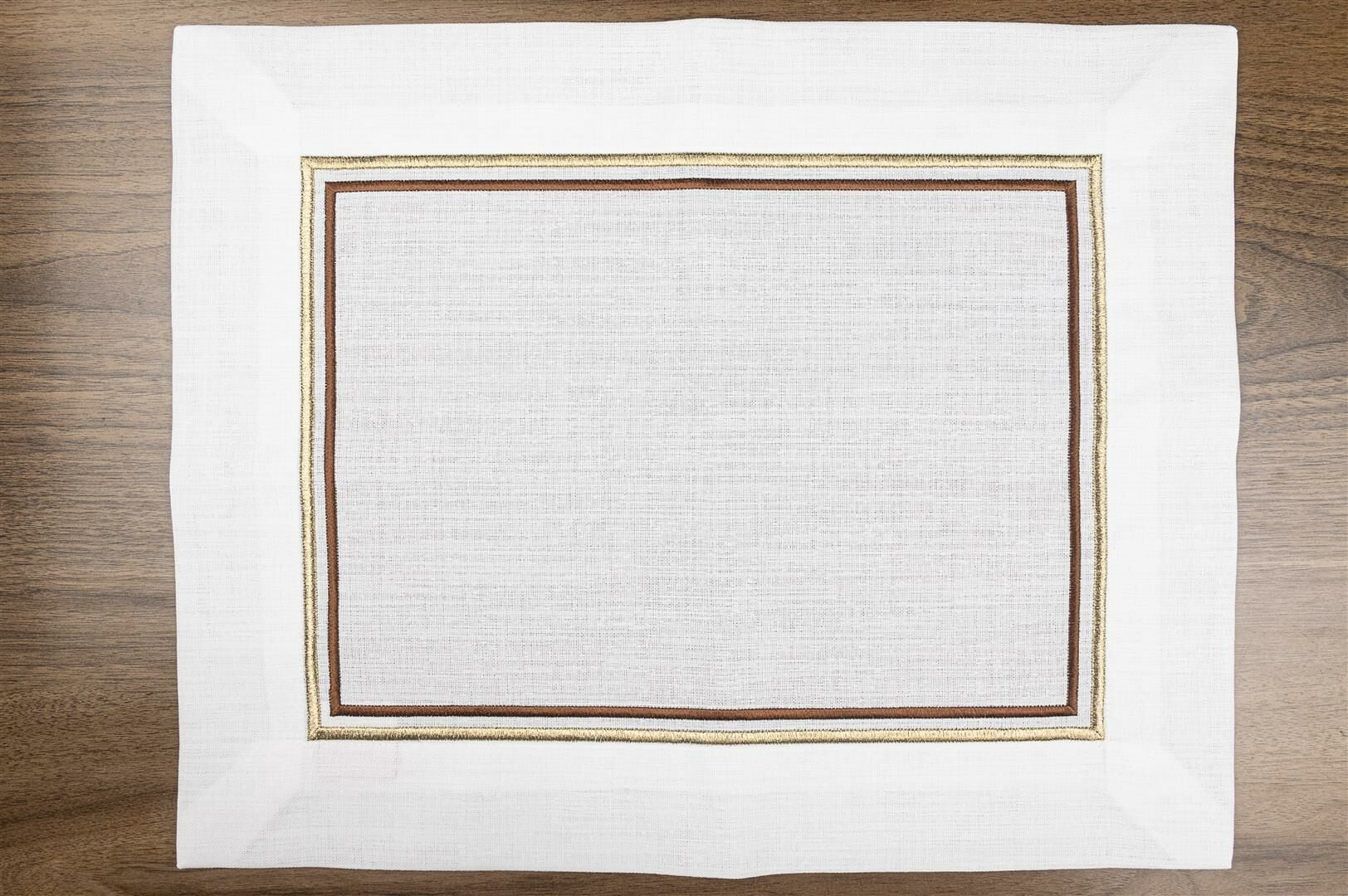 Celine Kahve Altın Amerikan Servisi 6'lı 40X50