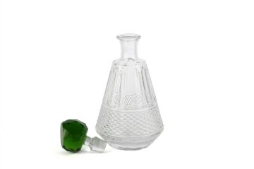 Royal-Hex Cam Yeşil Kapaklı Dekoratif Şişe 15x30cm