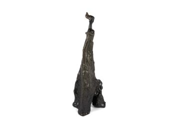 Eskitme Seramik Dek Kadın Obje 15x43cm