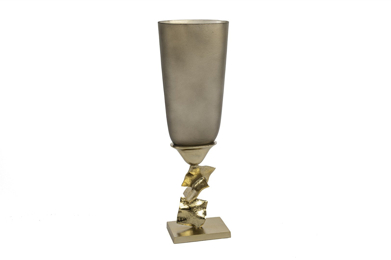 Gold Ayaklı Cam Dek Kase18x55