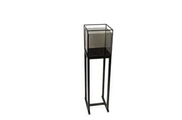 Vintage Bronz Demir ayaklı Mumluk23x92