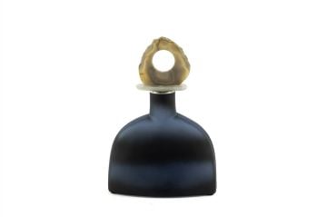 Zeolit Taşlı Lacivert Cam Dekoratif Obje 12x5x30cm