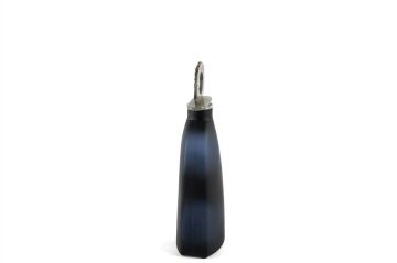 Zeolit Taşlı Lacivert Cam Dekoratif Obje 12x5x37cm