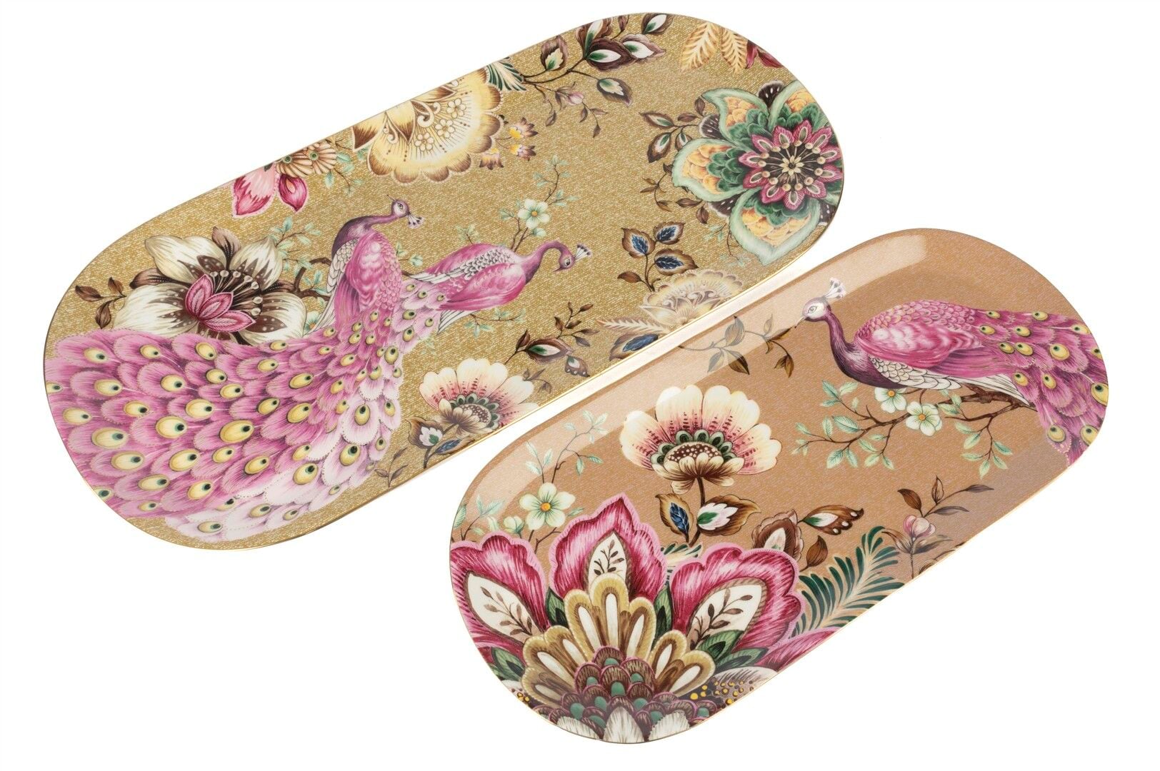 Peony 2li Oval Servis Tabağı 34x15cm  42x20cm