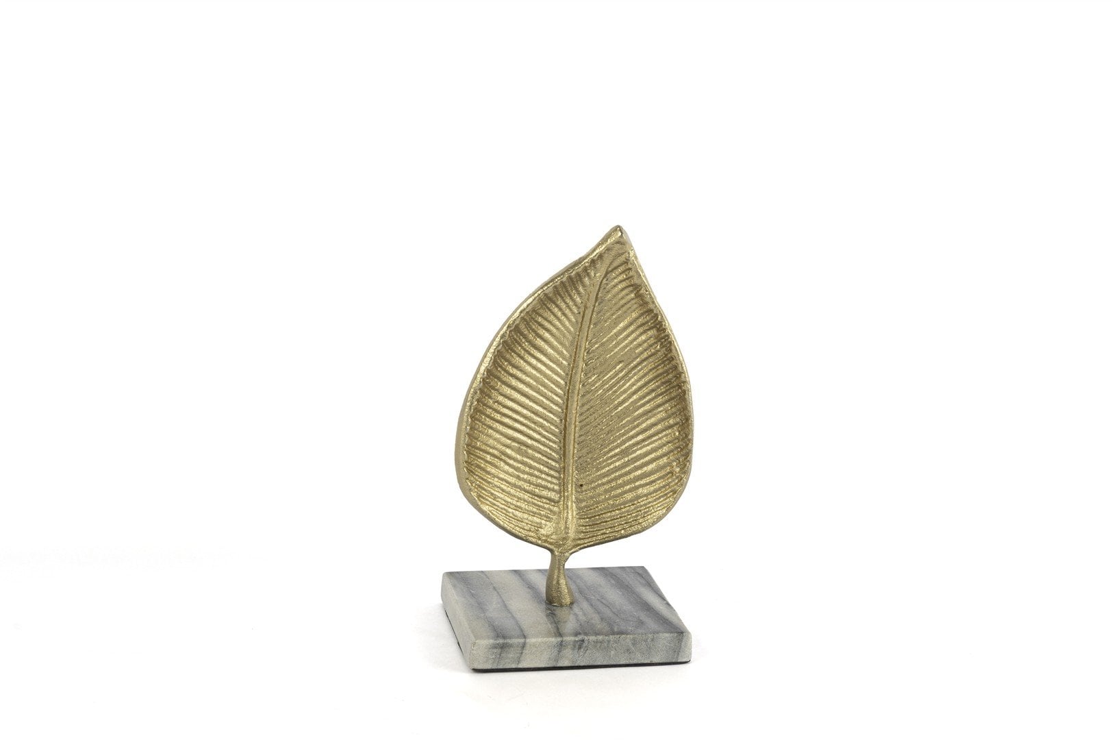Mermer Ayaklı Gold Yaprak 20x11cm