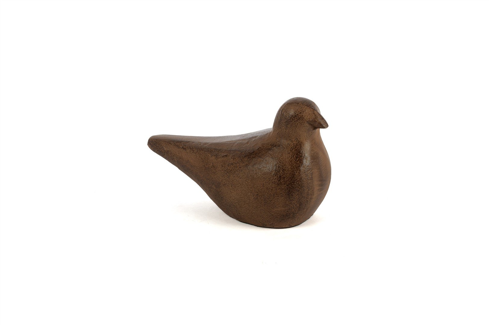 Koyu Ahşap Kuş Dekoratif Obje 24x15cm