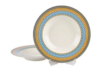 Blue Baraque 2li Yemek Tabağı 22x4cm